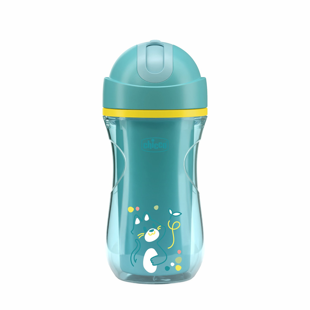 CHICCO Sport pohár szívószállal teal, 14 hónapos kortól termék 2. képe