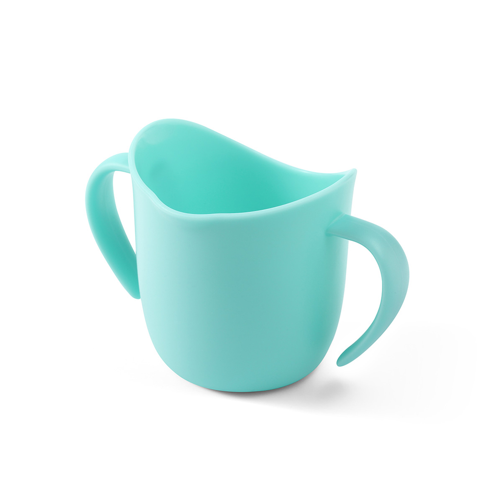 BABYONO Ergonomikus bögre fülekkel 120 ml menta 6hó+ termék 2. képe