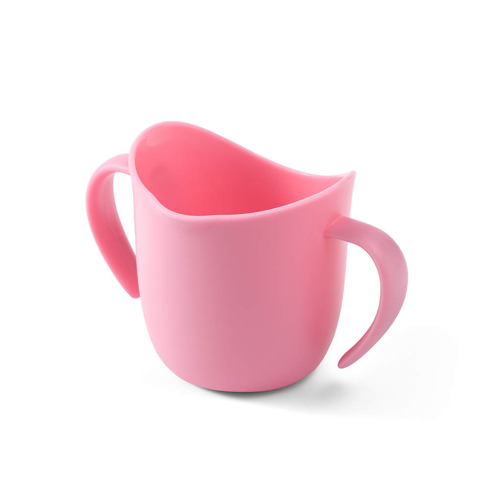 BABYONO Ergonomikus bögre fülekkel 120 ml rózsaszín 6hó+ termék 2. képe