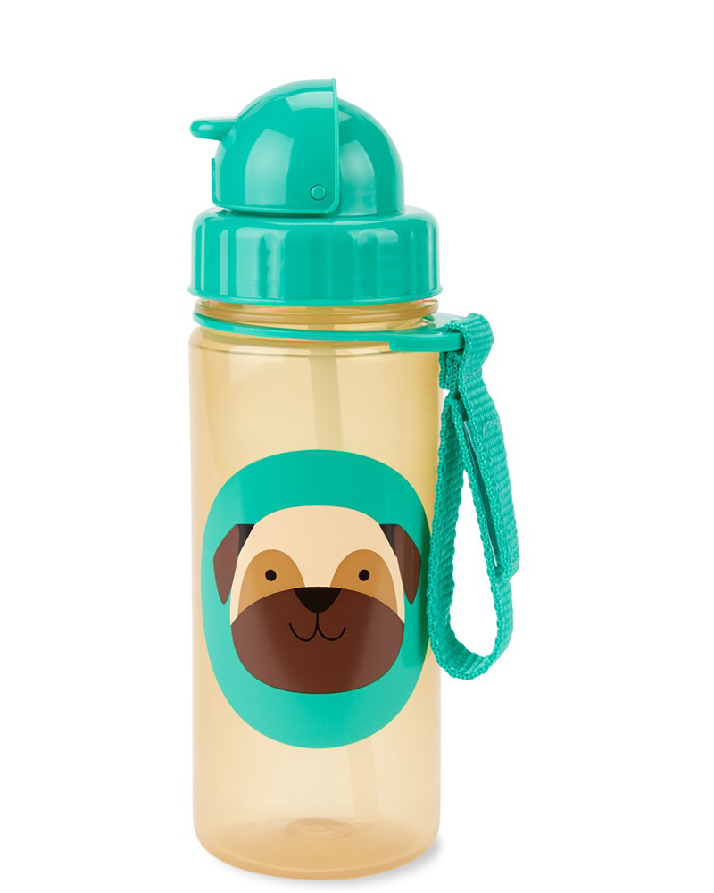 SKIP HOP Zoo Pohár szívószállal PP PVC és BPA mentes Mopsz 12h+ termék 2. képe