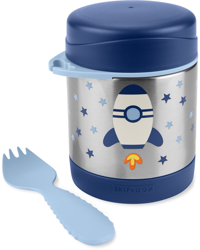 SKIP HOP Spark Style Ételtermosz kanál/villával Rakéta 325 ml, 3év+ termék 2. képe