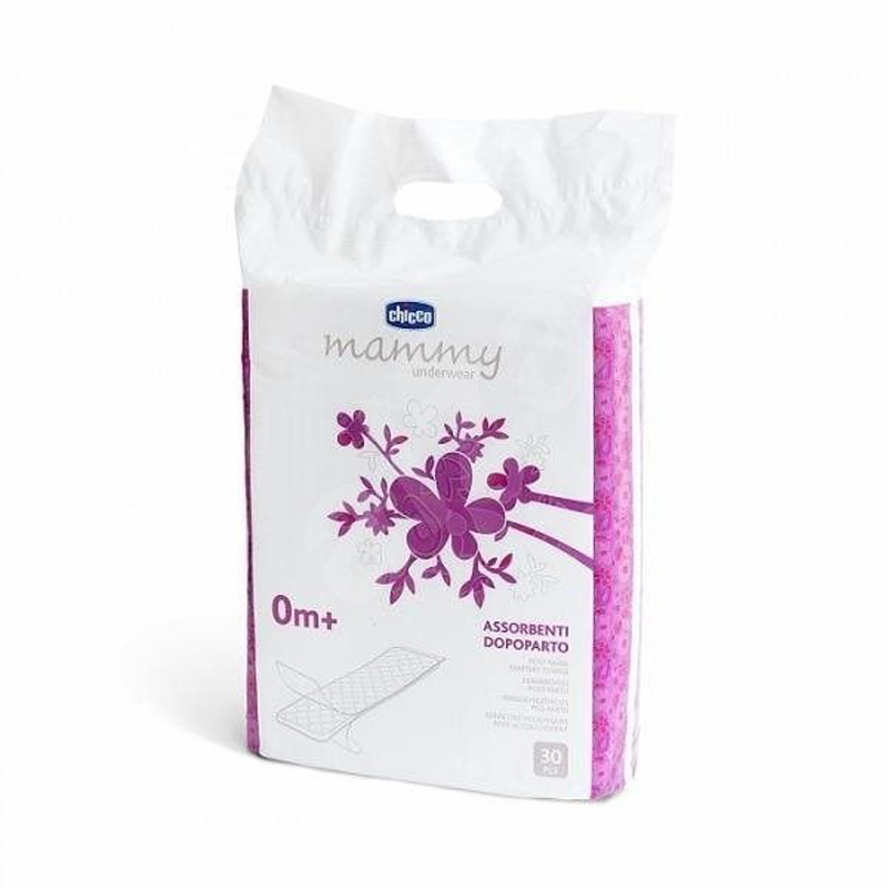CHICCO Szülés utáni betétek 30 db + Rugalmas nadrág szülés után 4 db termék 2. képe