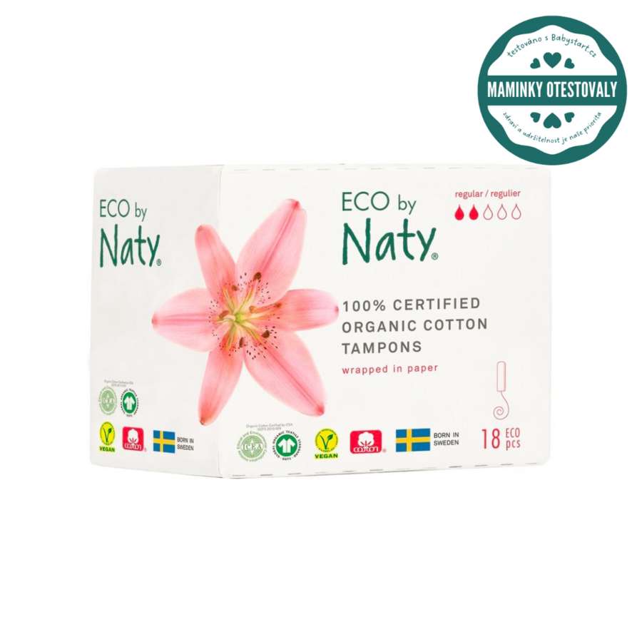 ECO BY NATY Női tamponok regular, 18 db termék 2. képe
