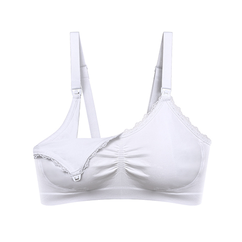 BABYONO Kismama és szoptatós melltartó fehér méret D80-85 termék 2. képe