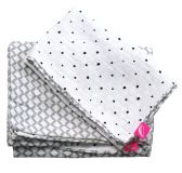 MOTHERHOOD Povlečení bavlněné mušelínové do postýlky Pro-Washed Grey Classics 2-dílné MOTHERHOOD Povlečení bavlněné mušelínové do postýlky Pro-Washed Grey Classics 2-dílné