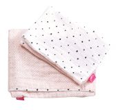 MOTHERHOOD Povlečení bavlněné mušelínové do postýlky Pro-Washed Pink Squares 2-dílné MOTHERHOOD Povlečení bavlněné mušelínové do postýlky Pro-Washed Pink Squares 2-dílné