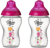 TOMMEE TIPPEE Dojčenská fľaša s obrázkami C2N, 2ks, 340ml, 3 + m-ružová TOMMEE TIPPEE Dojčenská fľaša s obrázkami C2N, 2ks, 340ml, 3 + m-ružová