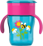 Philips AVENT První skutečný hrneček 260 ml růžový Philips AVENT První skutečný hrneček 260 ml růžový