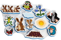 TEDDIES Vodolepky Krtek a zajíček pěnová sada 12 ks TEDDIES Vodolepky Krtek a zajíček pěnová sada 12 ks