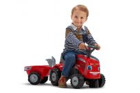 ALLTOYS Odstrkovadlo traktor Massey Ferguson červené s volantem a va