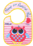 BABYONO Bryndák froté/PVC malý, voděodolný, 3 m+ Sova BABYONO Bryndák froté/PVC malý, voděodolný, 3 m+ Sova