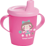 CANPOL BABIES Nevylévací hrníček TOYS – růžový (250 ml)