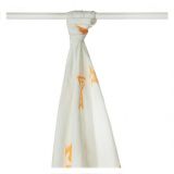KIKKO Bambusowy ręcznik/pieluszka Stars 90x100 (1 szt.) - orange KIKKO Bambusowy ręcznik/pieluszka Stars 90x100 (1 szt.) - orange