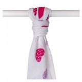 KIKKO Bambusowy ręcznik/pieluszka Hearts&Waves 90x100 (1 szt.) – lilac hearts KIKKO Bambusowy ręcznik/pieluszka Hearts&Waves 90x100 (1 szt.) – lilac hearts