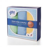 KIKKO Dětské osušky/pleny z biobavlny Staré časy 90x100 (3 ks) – pastels pro kluky KIKKO Dětské osušky/pleny z biobavlny Staré časy 90x100 (3 ks) – pastels pro kluky