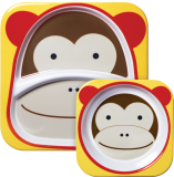 SKIP HOP Zoo Jídelní set melaminový Opička 6 m+ SKIP HOP Zoo Jídelní set melaminový Opička 6 m+