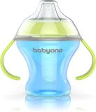 BABYONO Hrnek netekoucí s měkkým náustkem Natural Nursing 180 ml - modrá BABYONO Hrnek netekoucí s měkkým náustkem Natural Nursing 180 ml - modrá