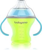 BABYONO Hrnek netekoucí s měkkým náustkem Natural Nursing 180 ml - zelená BABYONO Hrnek netekoucí s měkkým náustkem Natural Nursing 180 ml - zelená