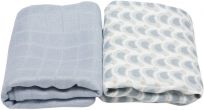 MOTHERHOOD Premium bambusové mušelínové ubrousky (70x70 cm) – modrý ptáček MOTHERHOOD Premium bambusové mušelínové ubrousky (70x70 cm) – modrý ptáček