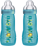 MAM Kojenecká láhev Baby Bottle (2 ks) 330 ml, 4m+, modrá MAM Kojenecká láhev Baby Bottle (2 ks) 330 ml, 4m+, modrá