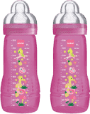 MAM Kojenecká láhev Baby Bottle (2 ks) 330 ml, 4m+, růžová MAM Kojenecká láhev Baby Bottle (2 ks) 330 ml, 4m+, růžová