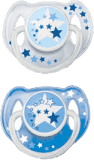 Philips AVENT Cumlík Nočný 6-18 m modrý, 2 ks Philips AVENT Cumlík Nočný 6-18 m modrý, 2 ks