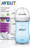 AVENT Dojčenská fľaša 260 ml Natural 1m+, PP - modrá AVENT Dojčenská fľaša 260 ml Natural 1m+, PP - modrá