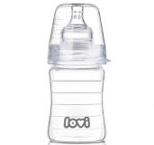 LOVI Butelka szklana 150 ml Diamond Glass - Pure LOVI Butelka szklana 150 ml Diamond Glass - Pure