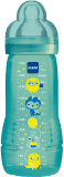 MAM Baby Bottle - láhev, savička vel.3, 330 ml modrá – náhodný motiv MAM Baby Bottle - láhev, savička vel.3, 330 ml modrá – náhodný motiv