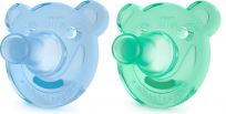 Philips AVENT Smoczek Soothie okrągły (3m+) silikon 2 szt. – chłopczyk, niebieski+zielony Philips AVENT Smoczek Soothie okrągły (3m+) silikon 2 szt. – chłopczyk, niebieski+zielony
