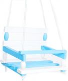TEDDIES Huśtawka drewniana 38 x 30 cm – biało-niebieska TEDDIES Huśtawka drewniana 38 x 30 cm – biało-niebieska