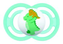 MAM Dudlík Perfect 16m+, silikon zelený dinosaurus MAM Dudlík Perfect 16m+, silikon zelený dinosaurus
