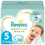 PAMPERS Premium Care 5 Junior 88 ks (11-16 kg) MEGA BOX - jednorazové plienky