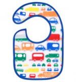BABYONO Bryndák froté/PVC malý, voděodolný, 3 m+ Auta BABYONO Bryndák froté/PVC malý, voděodolný, 3 m+ Auta