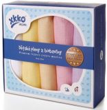 KIKKO Dětské pleny z biobavlny Staré časy 70x70 (5 ks) – pastels pro holky KIKKO Dětské pleny z biobavlny Staré časy 70x70 (5 ks) – pastels pro holky