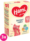 3x HAMI 12+ (600 g) - kojenecké mléko