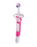 MAM Kartáček zubní na učení Training brush, 5m+ růžový MAM Kartáček zubní na učení Training brush, 5m+ růžový
