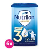 6x NUTRILON 3 Vanilla batolecí mléko 800 g, 12+