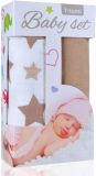 T-TOMI Baby set - bambusová osuška hviezdičky + bambusová osuška béžová T-TOMI Baby set - bambusová osuška hviezdičky + bambusová osuška béžová