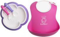 BABYBJÖRN Jídelní set 4dílný - Pink/Purple BABYBJÖRN Jídelní set 4dílný - Pink/Purple