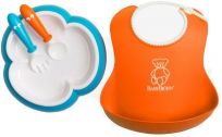BABYBJÖRN Jídelní set 4dílný – Orange/Tyrkys BABYBJÖRN Jídelní set 4dílný – Orange/Tyrkys