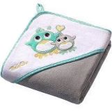 BABYONO Osuška s kapucí Velour 100x100 - grey BABYONO Osuška s kapucí Velour 100x100 - grey