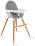 KINDERKRAFT Jídelní židlička Fini – Grey KINDERKRAFT Jídelní židlička Fini – Grey