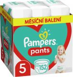 PAMPERS Pants 5 Active Baby Dry 152 ks (11-18 kg) MĚSÍČNÍ ZÁSOBA - plenkové kalhotky