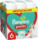 PAMPERS Pants 6 Active Baby Dry 132 ks (15+ kg) MESAČNÁ ZÁSOBA - plienkové nohavičky