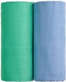 T-TOMI Osušky látkové TETRA 100x90 cm, 2 ks, modrá/zelená