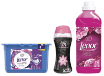 LENOR Flower Bouquet 14 szt. + Wild Flower Bloom 1,5 l (50 prań) + Unstoppables Bliss 275 g – kapsuł LENOR Flower Bouquet 14 szt. + Wild Flower Bloom 1,5 l (50 prań) + Unstoppables Bliss 275 g – kapsuł