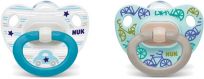 NUK Dudlík ortodontický Classic (0-6m) silikon, 2 szt. Happy Days + box – kluk NUK Dudlík ortodontický Classic (0-6m) silikon, 2 szt. Happy Days + box – kluk