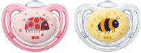 NUK Dudlík ortodontický Freestyle (0-6m) silikon, 2 szt. + box – holka NUK Dudlík ortodontický Freestyle (0-6m) silikon, 2 szt. + box – holka