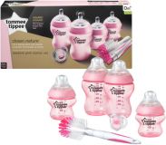 TOMMEE TIPPEE Sada kojeneckých lahviček C2N s kartáčem – růžová TOMMEE TIPPEE Sada kojeneckých lahviček C2N s kartáčem – růžová